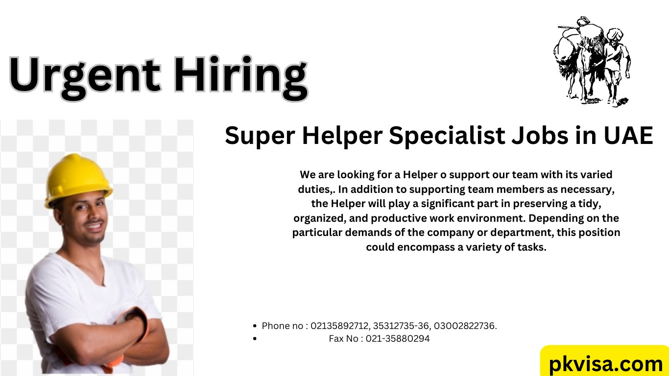 Super Helper Specialist Jobs in UAE