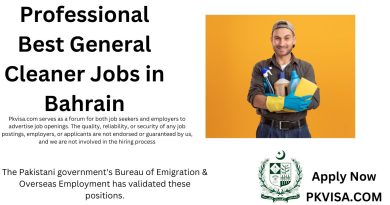 Professional Best General Cleaner Jobs in Bahrain