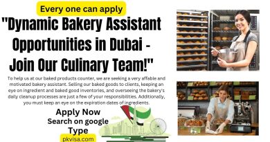 Dynamic Bakery Assistant Opportunities in Dubai - Join Our Culinary Team!