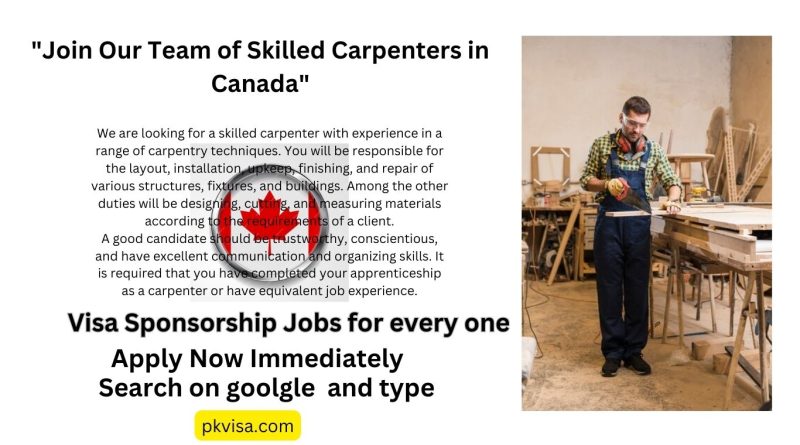 Best Skilled Carpenter Jobs in Canada