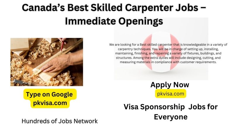 Canada’s Best Skilled Carpenter Jobs