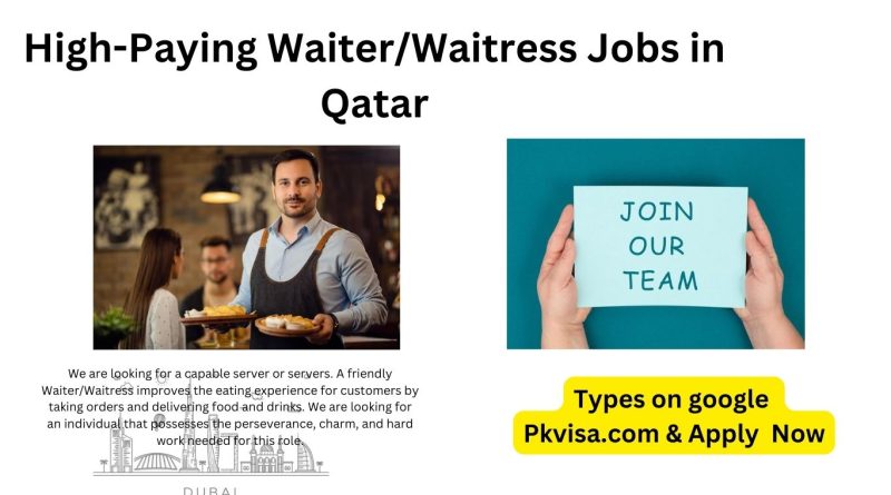 High-Paying Waiter/Waitress Jobs in Qatar